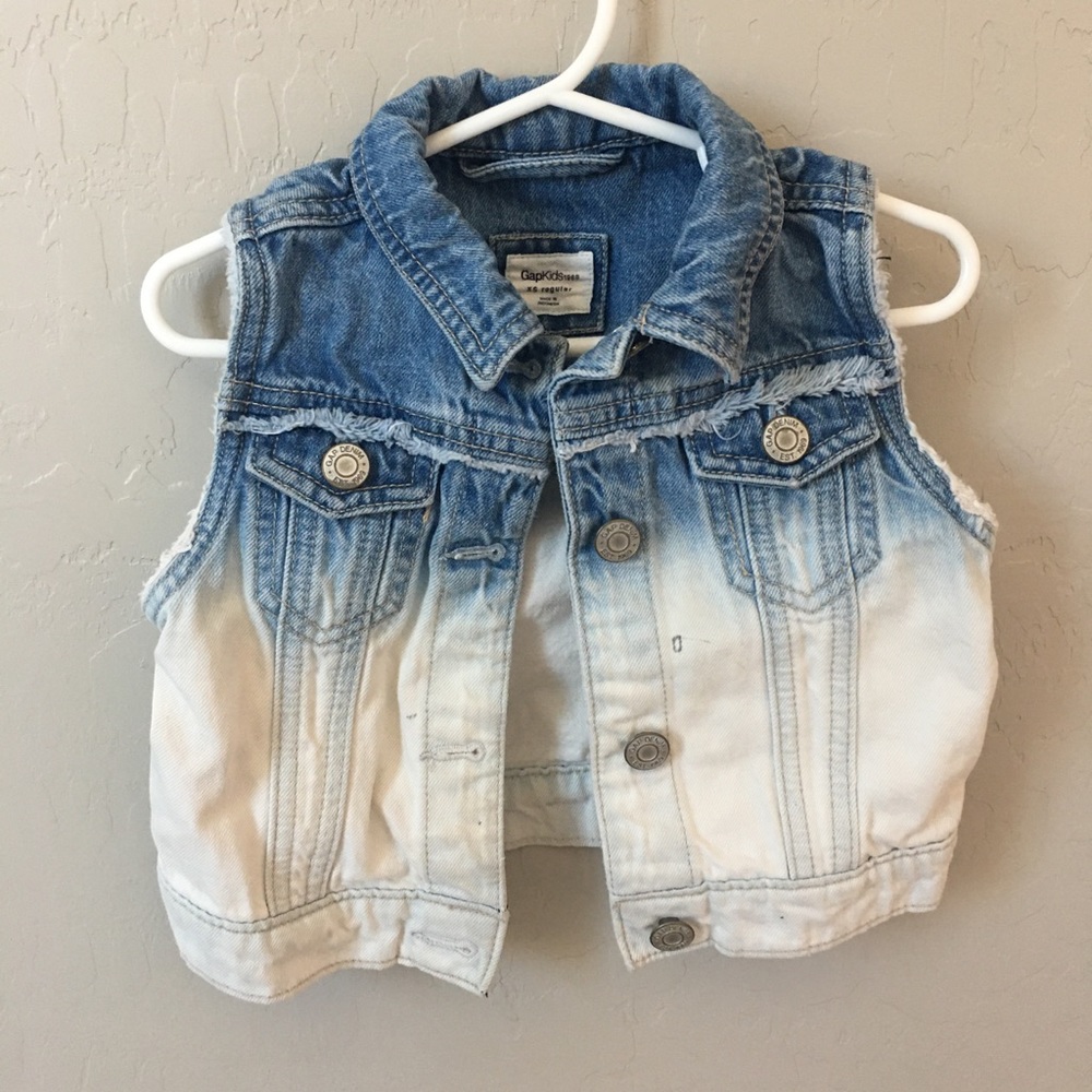 Cute bleach washed denim vest from Gap.